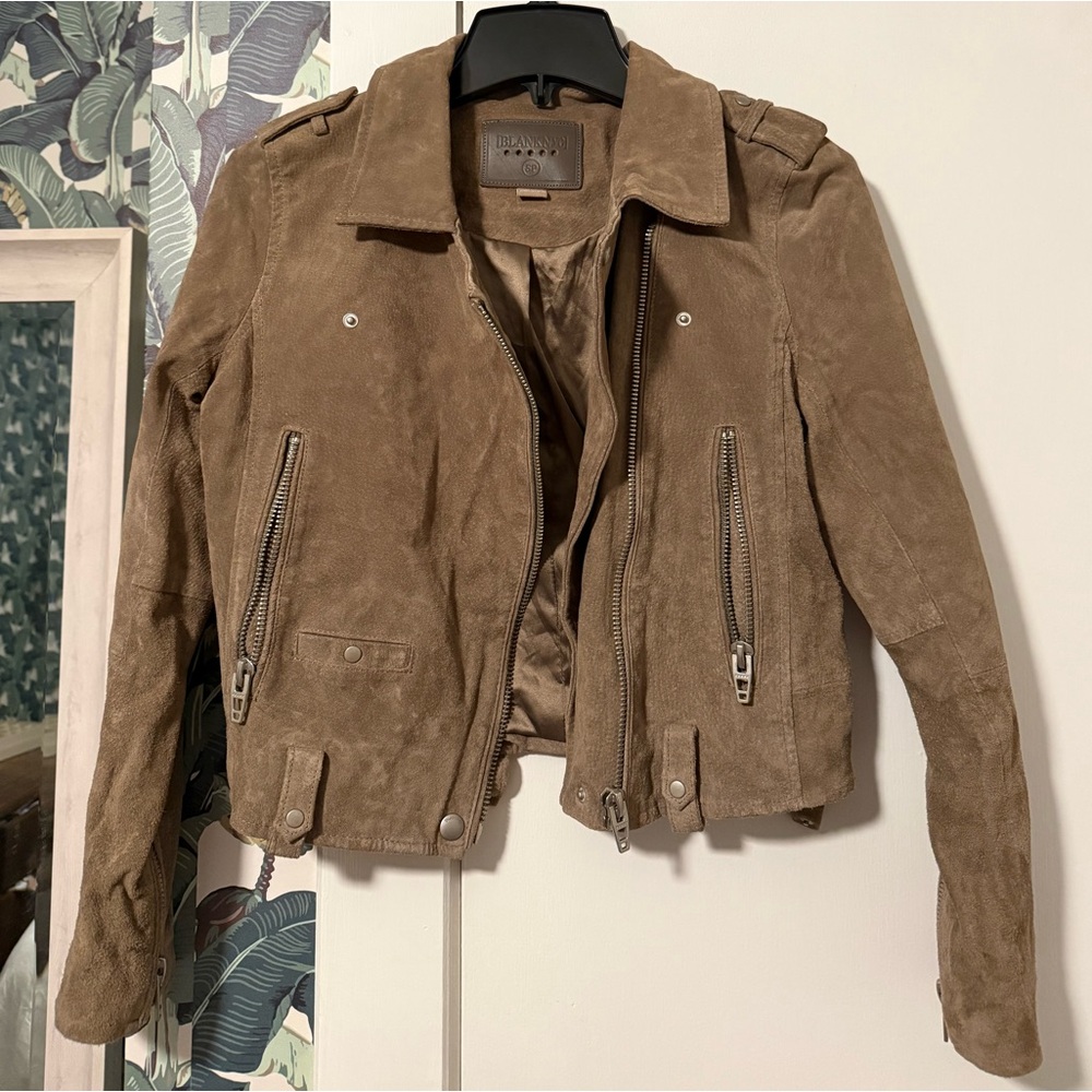 Blank NYC Cropped Suede Jacket